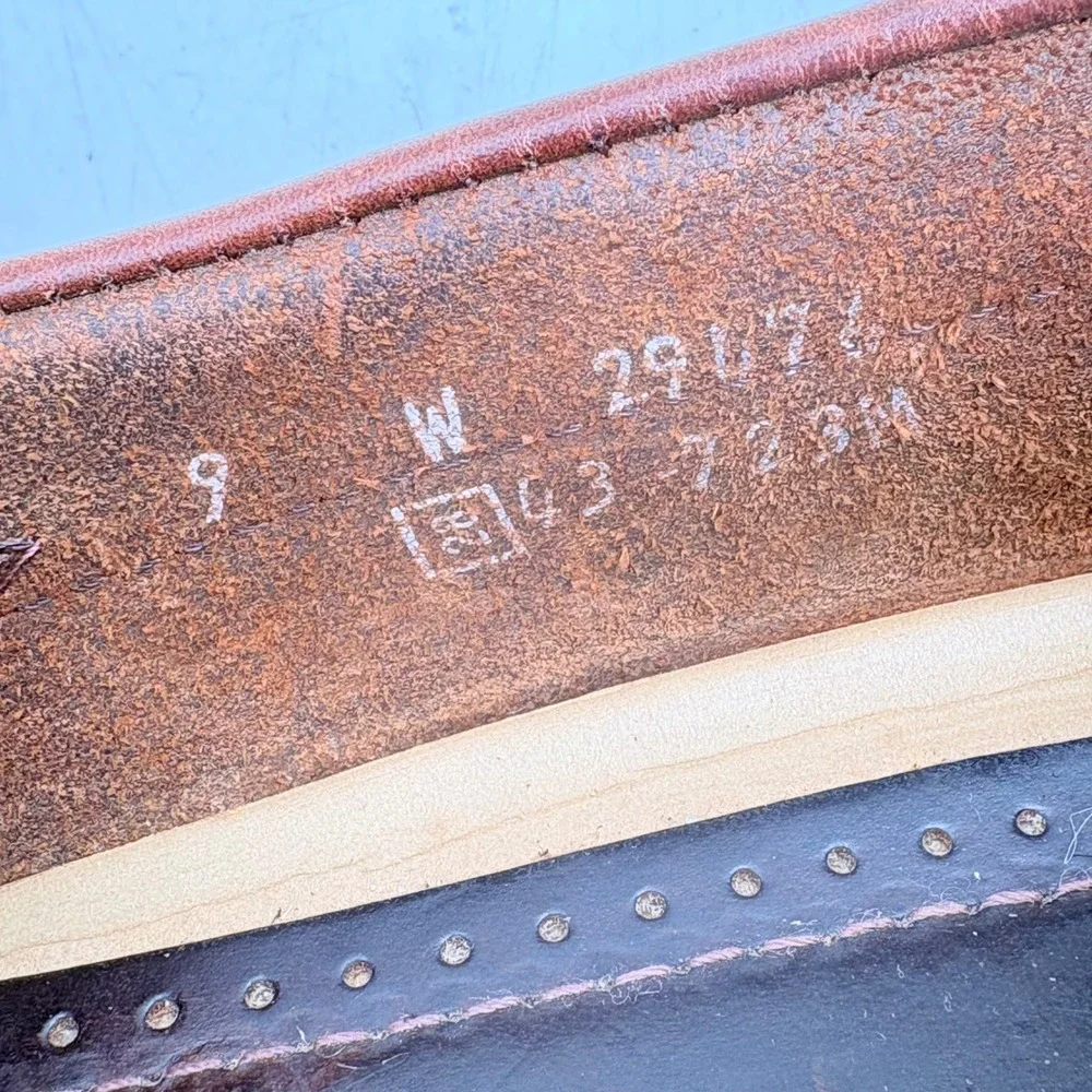 Sebago Docksides Boat Shoes Men 9 Wide Brown Good Vintage Made in USA Leather